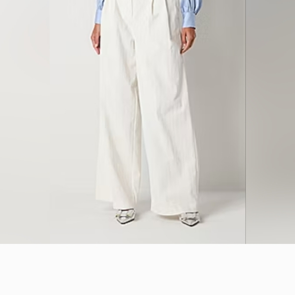 Worthington WhiteWide-Leg Pants 16 Tall